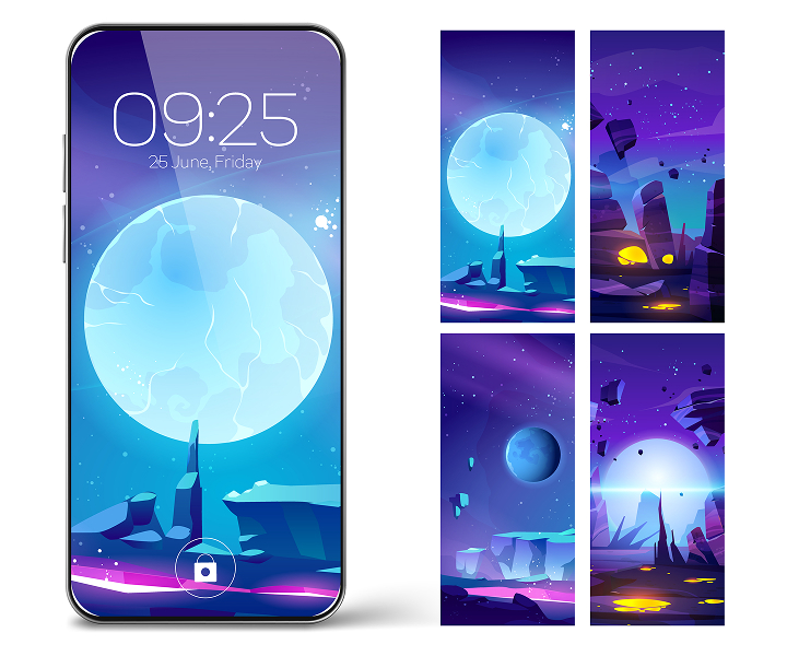 Phone screen and theme
